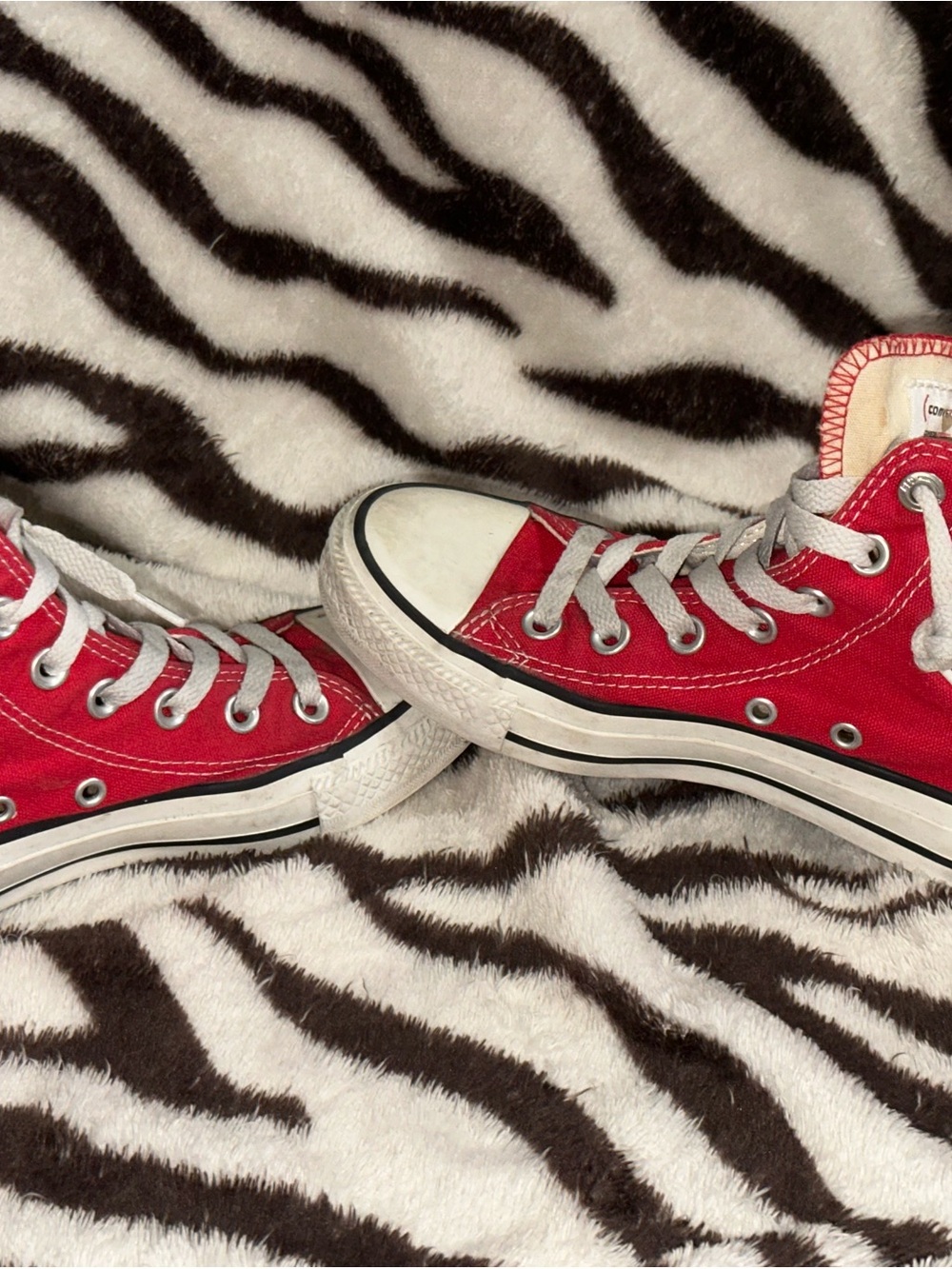 Converse Kids Red High-Top Canvas Sneakers